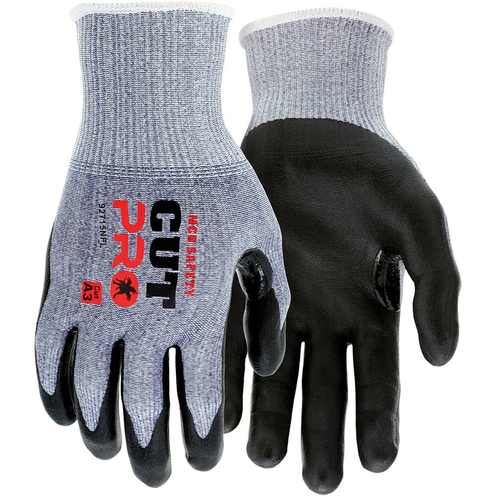 MCR Safety - Size XL, ANSI Cut Lvl A3, Puncture Lvl 4, Abrasion Lvl 4, Nitrile Coated Cut & Puncture Resistant Gloves - Americas Industrial Supply