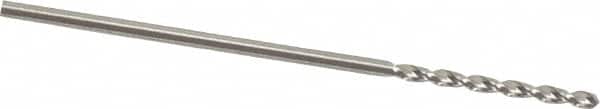 Guhring - 1mm 130° High Speed Steel Jobber Drill - Bright Finish, Right Hand Cut, Parabolic Flute, Straight Shank, 1-11/32" OAL, Standard Point - Americas Industrial Supply