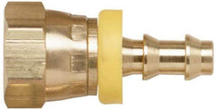 Coilhose Pneumatics - 1/4 Female NPT Pneumatic Hose Swivel Fitting - 1/4" ID, Nickle Plated Brass - Americas Industrial Supply