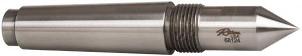 Riten - 1" Head Diam, Steel Long Point Solid Dead Center - 4MT Morse Taper, 1" Point Diam, 2-1/4" Point Length - Americas Industrial Supply