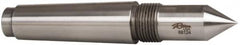 Riten - 1" Head Diam, Steel Long Point Solid Dead Center - 4MT Morse Taper, 1" Point Diam, 2-1/4" Point Length - Americas Industrial Supply
