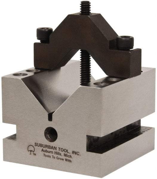 Suburban Tool - 1-5/8" Max Capacity, 90° Angle, Hardened Steel V-Block - 2-1/2" Long x 2-1/2" Wide x 2" High, Sold as Individual - Americas Industrial Supply