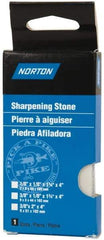 Norton - 4" Long x 2" Wide x 3/8" Thick, Novaculite Sharpening Stone - Rectangle, Ultra Fine Grade - Americas Industrial Supply