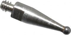 Mitutoyo - 1mm Ball Diam, Steel, Ball Test Indicator Contact Point - 8.5mm Contact Point Length, Use with Mitutoyo 513 Series Dial Test Indicators - Americas Industrial Supply