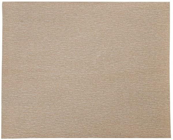 Norton - 220 Grit, Aluminum Oxide Sanding Sheet - 11" Long x 9" Wide, Very Fine Grade, A Weighted Paper Backing - Americas Industrial Supply