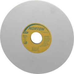 Norton - 8" Diam x 1-1/4" Hole x 1/4" Thick, K Hardness, 150 Grit Surface Grinding Wheel - Aluminum Oxide, Type 1, Very Fine Grade, 3,600 Max RPM, Vitrified Bond, No Recess - Americas Industrial Supply