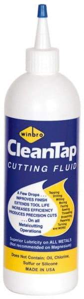 Winfield Brooks - CleanTap, 16 oz Bottle Cutting & Tapping Fluid - Water Soluble, For Machining - Americas Industrial Supply