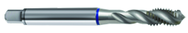 M8x1.25 6H 3-Flute PM Cobalt Blue Ring Semi-Bottoming 40 degree Spiral Flute Tap-Bright - Americas Industrial Supply