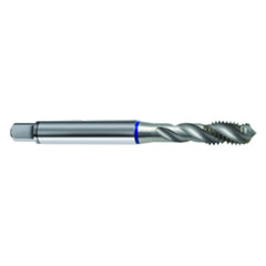 ‎M4 × 0.7 3FL 6H PM Cobalt Spiral Flute Semi-Bott Blue Ring Tap-Bright-40 Degree Helix - Americas Industrial Supply