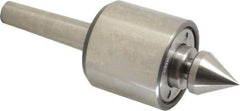 Riten - MT2 Taper Shank, 2-1/8" Head Diam Live Center - 5,000 Max RPM, 2" Head Length, 1" Point Diam, 1/4" Point Len, 100 Lb Max Workpc, 2" OAL, Male Point - Americas Industrial Supply