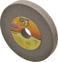 Norton - 80 Grit Aluminum Oxide Type 1 Internal Grinding Wheel - 4" Diam x 3/4" Hole x 1/2" Thick, 8,120 Max RPM, Type 1 Medium Grade, K Hardness, Vitrified Bond, No Recess - Americas Industrial Supply