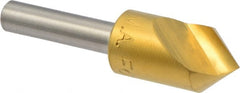 M.A. Ford - 1/2" Head Diam, 1/4" Shank Diam, 1 Flute 82° High Speed Steel Countersink - Americas Industrial Supply
