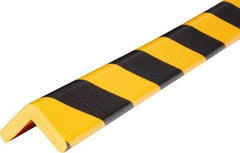 PRO-SAFE - Polyurethane Foam Type E Corner Guard - Yellow/Black, 1" High Side - Americas Industrial Supply