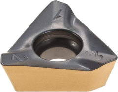 Iscar - HM390 TDKT1505 Grade IC830 Carbide Milling Insert - TiAlN/TiN Finish, 0.2303" Thick, 0.449" Inscribed Circle, 0.8mm Corner Radius - Americas Industrial Supply