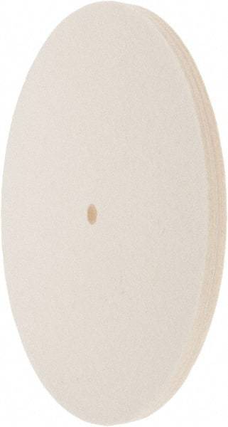 Value Collection - 10" Diam x 1/2" Thick Unmounted Buffing Wheel - 1 Ply, Polishing Wheel, 1/2" Arbor Hole, Soft Density - Americas Industrial Supply