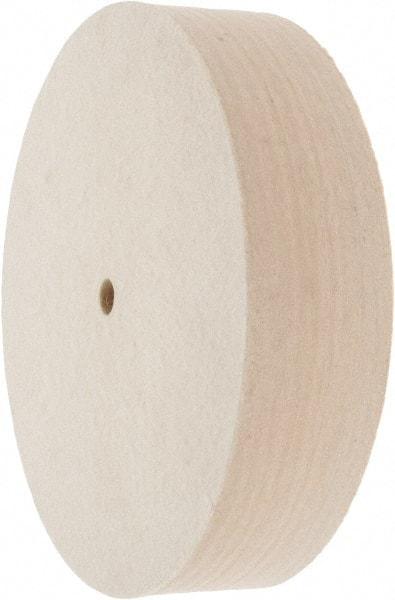 Value Collection - 8" Diam x 2" Thick Unmounted Buffing Wheel - 1 Ply, Polishing Wheel, 1/2" Arbor Hole, Medium Density - Americas Industrial Supply