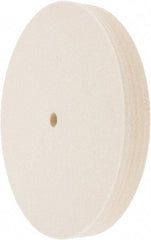 Value Collection - 8" Diam x 1" Thick Unmounted Buffing Wheel - 1 Ply, Polishing Wheel, 1/2" Arbor Hole, Medium Density - Americas Industrial Supply