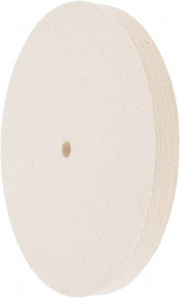 Value Collection - 8" Diam x 3/4" Thick Unmounted Buffing Wheel - 1 Ply, Polishing Wheel, 1/2" Arbor Hole, Medium Density - Americas Industrial Supply