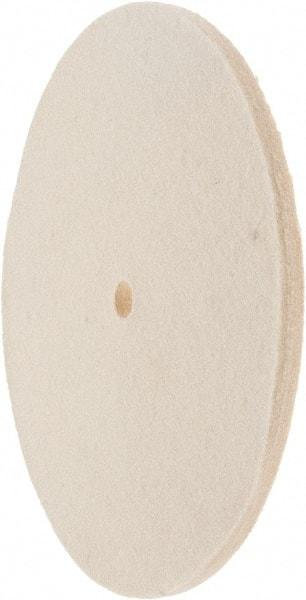 Value Collection - 8" Diam x 1/4" Thick Unmounted Buffing Wheel - 1 Ply, Polishing Wheel, 1/2" Arbor Hole, Hard Density - Americas Industrial Supply