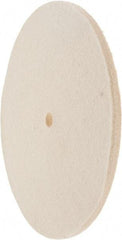 Value Collection - 8" Diam x 1/4" Thick Unmounted Buffing Wheel - 1 Ply, Polishing Wheel, 1/2" Arbor Hole, Hard Density - Americas Industrial Supply