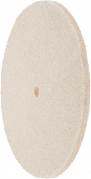 Value Collection - 8" Diam x 1/4" Thick Unmounted Buffing Wheel - 1 Ply, Polishing Wheel, 1/2" Arbor Hole, Soft Density - Americas Industrial Supply