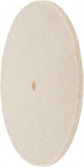 Value Collection - 8" Diam x 1/4" Thick Unmounted Buffing Wheel - 1 Ply, Polishing Wheel, 1/2" Arbor Hole, Soft Density - Americas Industrial Supply