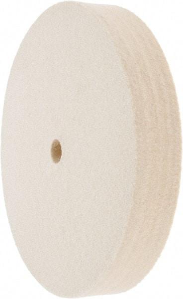 Value Collection - 6" Diam x 1" Thick Unmounted Buffing Wheel - 1 Ply, Polishing Wheel, 1/2" Arbor Hole, Medium Density - Americas Industrial Supply