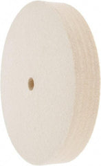 Value Collection - 6" Diam x 1" Thick Unmounted Buffing Wheel - 1 Ply, Polishing Wheel, 1/2" Arbor Hole, Medium Density - Americas Industrial Supply