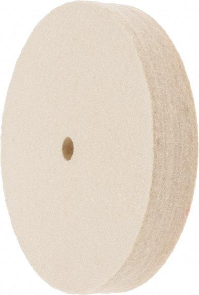 Value Collection - 6" Diam x 1" Thick Unmounted Buffing Wheel - 1 Ply, Polishing Wheel, 1/2" Arbor Hole, Soft Density - Americas Industrial Supply