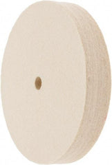 Value Collection - 6" Diam x 1" Thick Unmounted Buffing Wheel - 1 Ply, Polishing Wheel, 1/2" Arbor Hole, Soft Density - Americas Industrial Supply