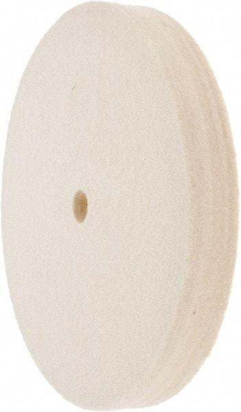 Value Collection - 6" Diam x 3/4" Thick Unmounted Buffing Wheel - 1 Ply, Polishing Wheel, 1/2" Arbor Hole, Medium Density - Americas Industrial Supply