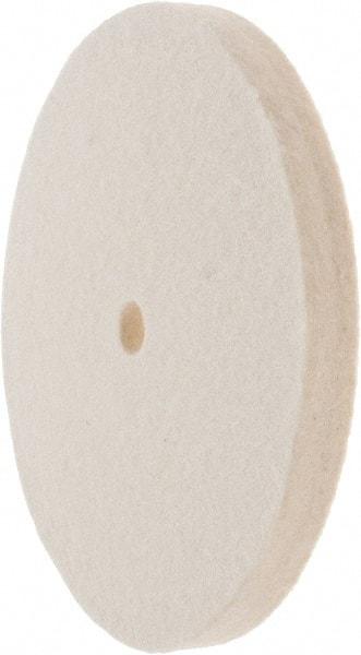 Value Collection - 6" Diam x 1/2" Thick Unmounted Buffing Wheel - 1 Ply, Polishing Wheel, 1/2" Arbor Hole, Soft Density - Americas Industrial Supply