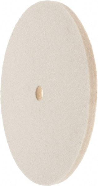 Value Collection - 6" Diam x 1/4" Thick Unmounted Buffing Wheel - 1 Ply, Polishing Wheel, 1/2" Arbor Hole, Medium Density - Americas Industrial Supply