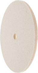 Value Collection - 6" Diam x 1/4" Thick Unmounted Buffing Wheel - 1 Ply, Polishing Wheel, 1/2" Arbor Hole, Medium Density - Americas Industrial Supply