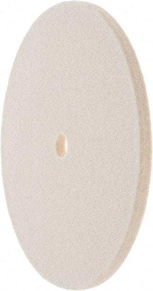 Value Collection - 6" Diam x 1/4" Thick Unmounted Buffing Wheel - 1 Ply, Polishing Wheel, 1/2" Arbor Hole, Soft Density - Americas Industrial Supply