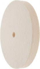 Value Collection - 6" Diam x 3/4" Thick Unmounted Buffing Wheel - 1 Ply, Polishing Wheel, 1/2" Arbor Hole, Soft Density - Americas Industrial Supply