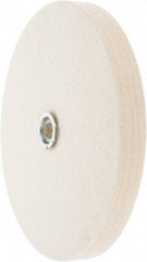 Value Collection - 10" Diam x 1" Thick Unmounted Buffing Wheel - 1 Ply, Polishing Wheel, 1" Arbor Hole, Medium Density - Americas Industrial Supply