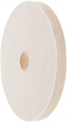 Value Collection - 6" Diam x 1/2" Thick Unmounted Buffing Wheel - 1 Ply, Polishing Wheel, 1" Arbor Hole, Medium Density - Americas Industrial Supply