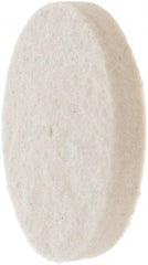 Value Collection - 2" Diam x 1/4" Thick Unmounted Buffing Wheel - 1 Ply, Polishing Wheel, 1/4" Arbor Hole, Medium Density - Americas Industrial Supply