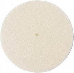 Value Collection - 1-1/2" Diam x 1/4" Thick Unmounted Buffing Wheel - 1 Ply, Polishing Wheel, 1/4" Arbor Hole, Hard Density - Americas Industrial Supply