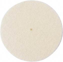 Made in USA - 2" Diam x 1/2" Thick Unmounted Buffing Wheel - 1 Ply, Polishing Wheel, 1/2" Arbor Hole, Soft Density - Americas Industrial Supply