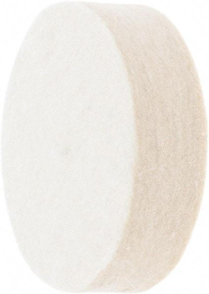 Value Collection - 2" Diam x 1/2" Thick Unmounted Buffing Wheel - 1 Ply, Polishing Wheel, 1/2" Arbor Hole, Medium Density - Americas Industrial Supply