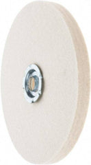 Value Collection - 6" Diam x 1/2" Thick Unmounted Buffing Wheel - 1 Ply, Polishing Wheel, 1" Arbor Hole, Soft Density - Americas Industrial Supply