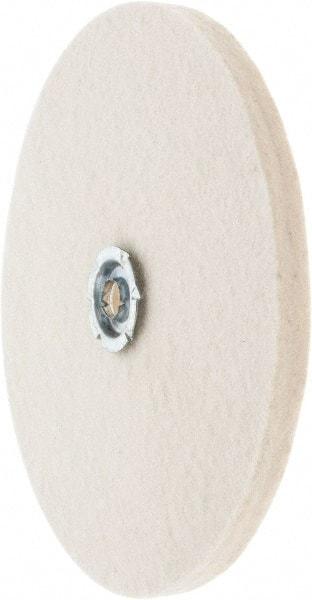 Value Collection - 8" Diam x 1/2" Thick Unmounted Buffing Wheel - 1 Ply, Polishing Wheel, 1" Arbor Hole, Soft Density - Americas Industrial Supply