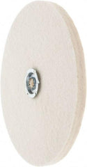 Value Collection - 8" Diam x 1/2" Thick Unmounted Buffing Wheel - 1 Ply, Polishing Wheel, 1" Arbor Hole, Soft Density - Americas Industrial Supply