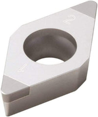 Seco - DCGW32.50.5 Grade CBN200 PCBN Turning Insert - Uncoated, 55° Diamond, 3/8" Inscr Circle, 5/32" Thick, 0.0079" Corner Radius - Americas Industrial Supply