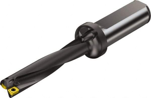 Sandvik Coromant - 5-7/16" Max Drill Depth, 5xD, 1.062" Diam, Indexable Insert Drill - 2 Inserts, 1-1/4" Shank Diam, Straight Shank - Americas Industrial Supply