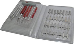 Excel - Hobby Knife Set - 46 Pieces, Includes #1, #2, #5, #18, #30, & #40 Knives, Hobby Awl, Burnisher, Sharpening Stone, 37 Blades - Americas Industrial Supply