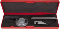 SPI - 6 Inch Long Blade, 360° Max Measurement, Bevel Protractor - Accuracy up to 5 Min, 1° Dial Graduation - Americas Industrial Supply