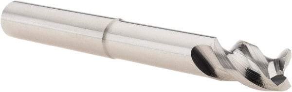 Iscar - 1/2", 3 Flute, Single End, Solid Carbide, 0.03" Corner Radius End Mill - 4-1/2" OAL, Right Hand Flute, 3/4" LOC, Right Hand Cut, 2-1/2" Extended Reach - Americas Industrial Supply